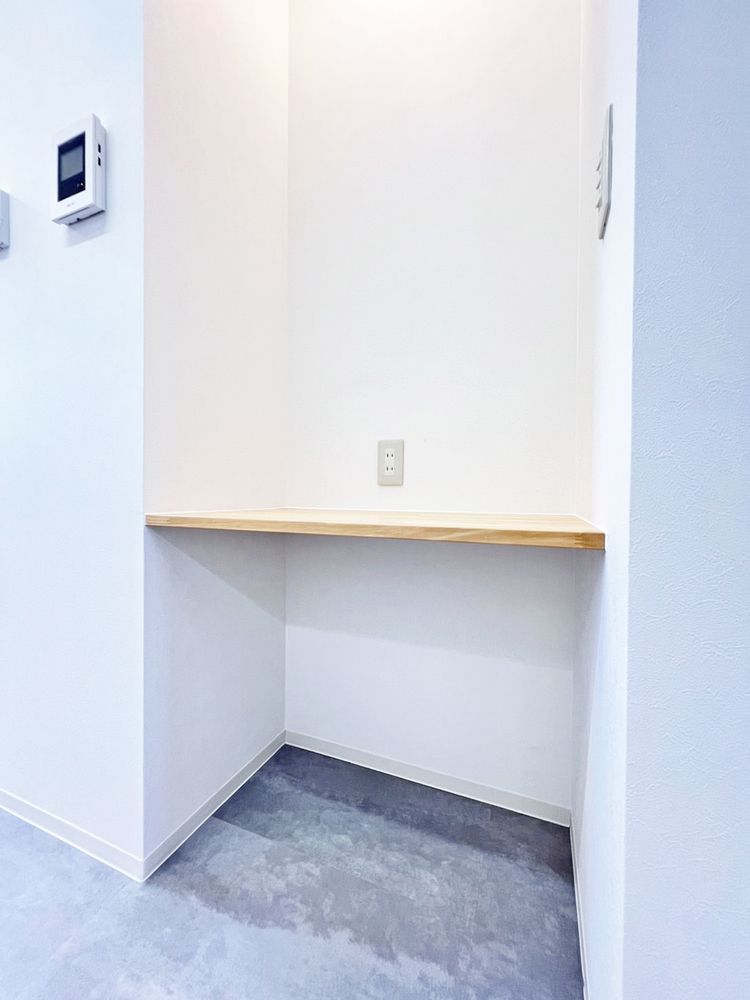 LDKにある備え付けの棚