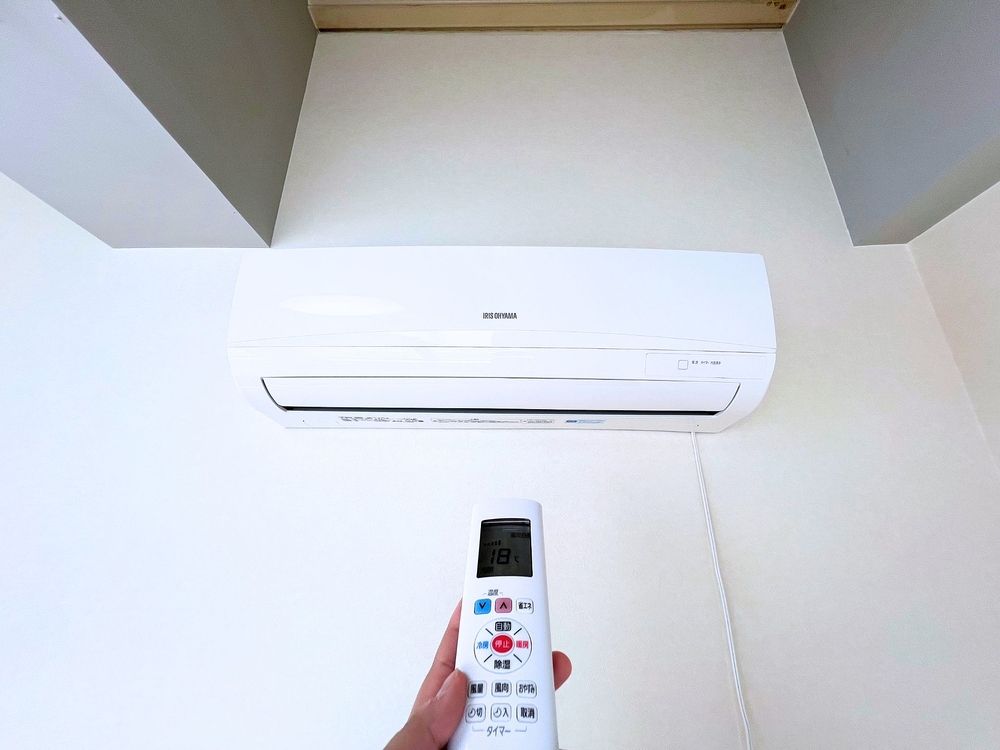 エアコン2台完備 開放感のある1Rに、エアコン2台を設置。 毎日の暮らしをしっかりサポートします。