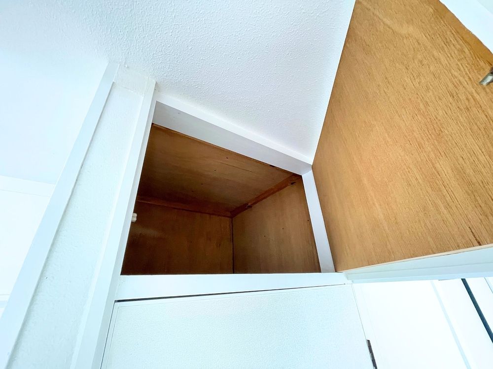 上部にも収納があります